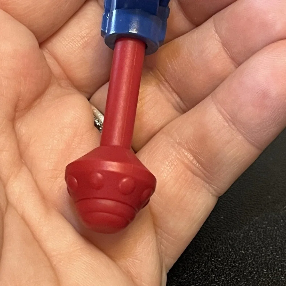 Blue Red Missile Launcher Plastic Replacement Part Piece Toy Props Up